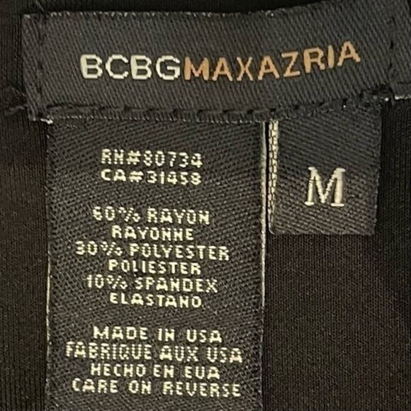 BCBGMaxAzria Black Long Open Sleeve Date Night Dress NWOT Size M - Picture 9 of 12